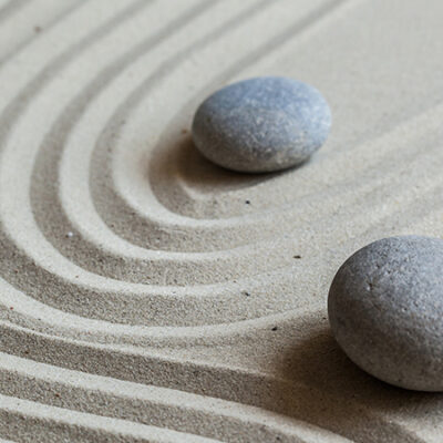 Zen stone garden